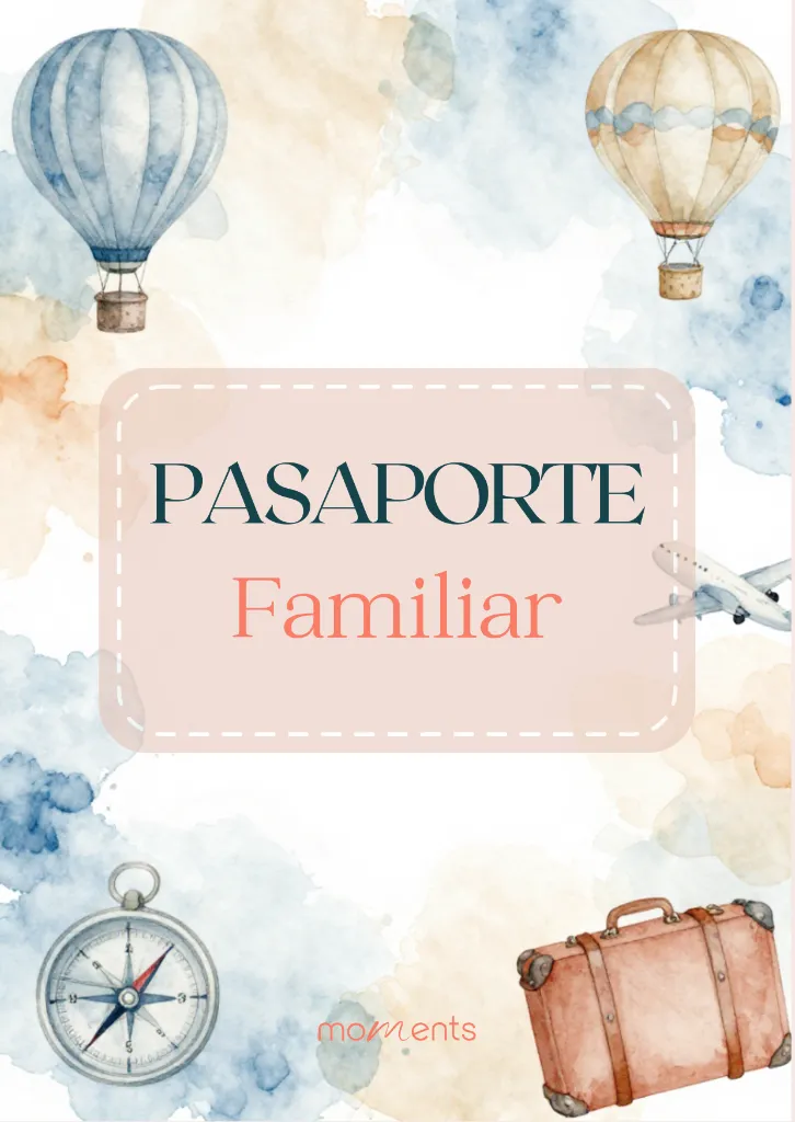 Tarjeta Invitación de Boda Pasaporte Moderno Azul y Beige(1).webp